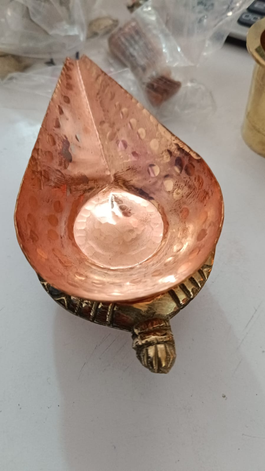 Argha Parto Arghauto Trikhutti Set अर्ग पात्रो