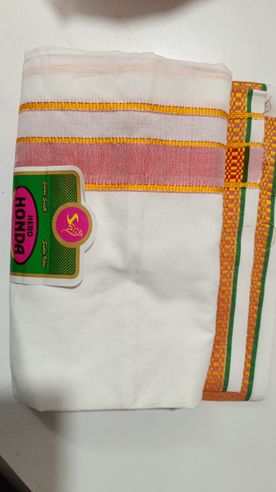 Dhoti Men धोती Whit 2Meter Baran Kapada Guru Dhoti Pandit Dhoti Pujari Dhoti Puja Dhoti