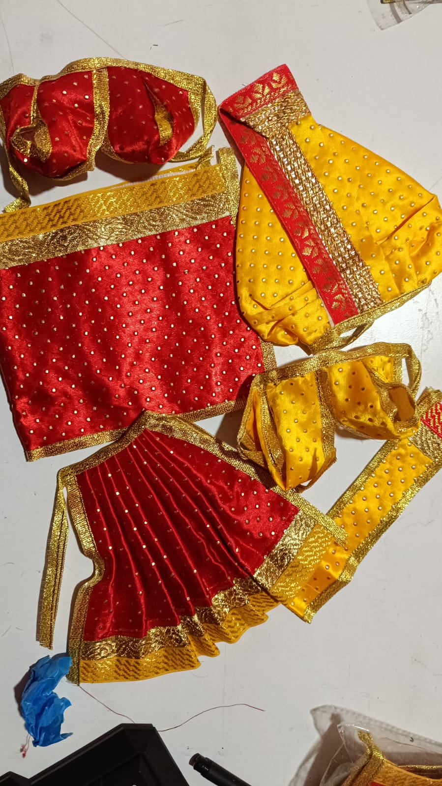 Bhagawan Dress Lakxmi ganesh Dress Bhagawab Kapada set