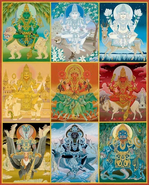 नव ग्रह पुजा Nawa Graha puja Large